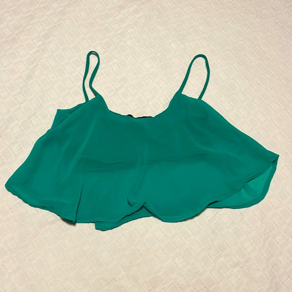 Green Crop Top